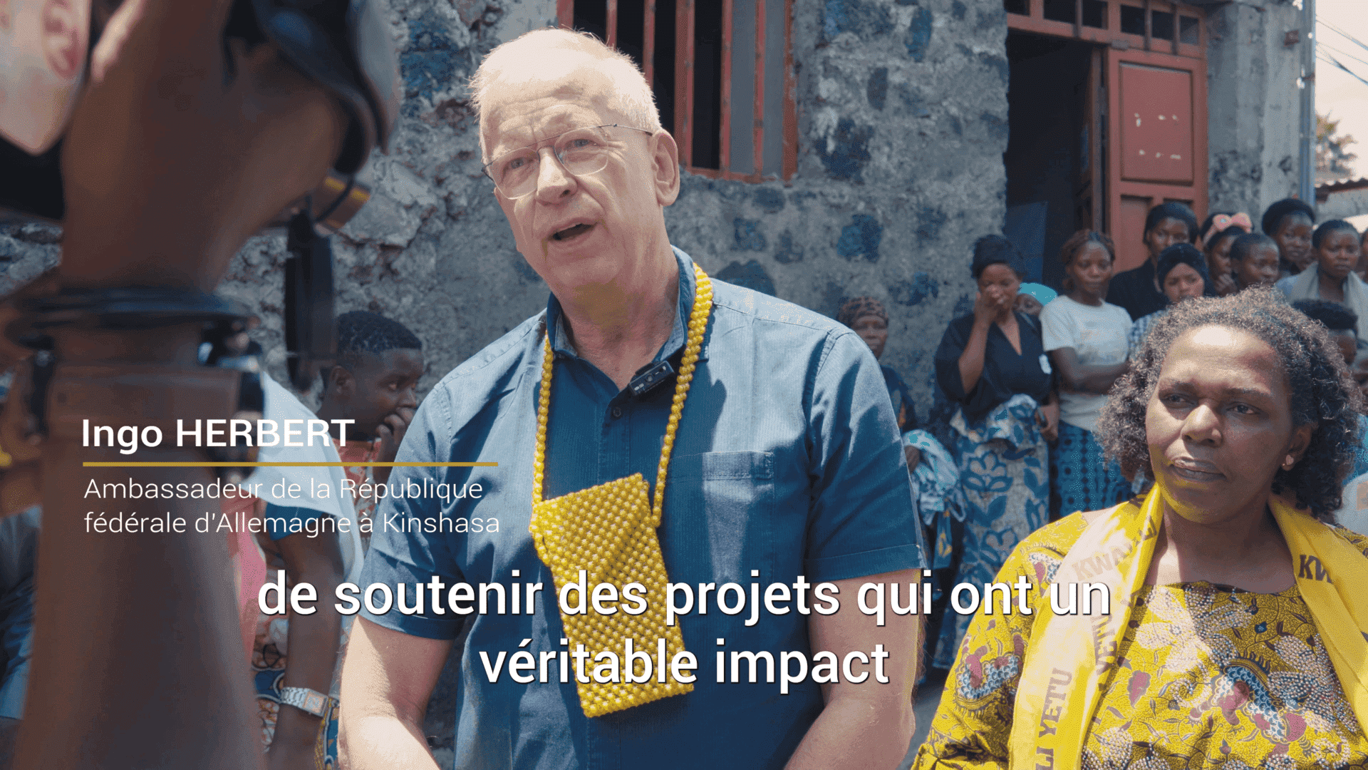 De passage à Goma, l'ambassadeur @Allemagne_RDC a constaté de près les progrès du projet Kwa Hajili Yetu